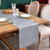 NEWISHER Farmhouse Rustic Table Runner Solid Grey Rectangular Table Runners Faux Linen Table Runner for Everyday Use Kitchen Dining Party Table 13x72 Inch