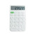 Cute Desk Accessories, Aesthetic Office Supplies, Benkaim White Desk Basic Calculator, Small Portable Standard Calculator, Handheld Desktop Calculator with Large LCD Display