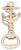 Hampton Nautical  Solid Brass Anchor With Rope Bottle Opener, 5", Brass