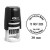 Self Inking COLOP R30 Round Custom Rubber Stamp with Date Personalized Office Stamper - Dater Stamp - Violet Ink