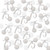 Silver Glitter 75 Confetti, 75th Birthday Number Confetti, 200pcs Anniversary Party Table Decoration Supplies