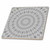 3dRose Geometric Symmetrical Pattern Circles and Crosses Grey - Tiles (ct-371433-3)
