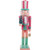 Didiseaon Christmas Nutcracker Decoration, 15 Inch Xmas Nutcracker Figurine, Wooden Nutcracker Soldier with Christmas Tree and Gift Box in Hand, Glitter Nutcracker Figure for Shelves, Tables