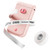 Memoqueen Label Maker Machine with Tape, D30S Portable Bluetooth Label Printer for Storage, Barcode, Mailing, Office, Home, Organizing, Sticker Maker Mini Label Makers with Multiple Templates,Pink