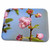 3dRose Prunus Triloba - Single flower, blue and grey background - Dish Drying Mats (ddm-273010-1)