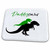 3dRose Daddysaur dinosaur - green and black cute T-Rex Daddy and... - Dish Drying Mats (ddm-316863-1)