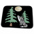 3dRose Funny Cute Howling Grey Wolf with full moon and Trees... - Dish Drying Mats (ddm-338666-1)