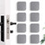 OALEN Door Stopper Wall Protector 8PCS, Silicone Door Knob Wall Protector with Strong Back Adhesive Square Wall Protector for Door Handle Quiet Door Handle Bumper Reusable Door Bumpers for Home Office