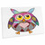 3dRose Cute Little Owl with Heart on Chest - Desk Pad Place Mats (dpd-223244-1)