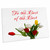 3dRose Red, White, Yellow Tulip Flowers. to The Best of The... - Desk Pad Place Mats (dpd-281164-1)