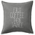 HARD EDGE DESIGN First Coffee Then Talkee Grey Throw Pillow with Polyester Filling