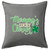 HARD EDGE DESIGN Mommy's Lucky Clover Grey Throw Pillow with Polyester Filling