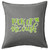 HARD EDGE DESIGN Luck of The Irish Script Clover Grey Throw Pillow Cover