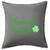 HARD EDGE DESIGN Shamrock Sweetie Grey Throw Pillow with Polyester Filling