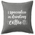 HARD EDGE DESIGN I Specialize in Drinking Coffee Grey Throw Pillow Cover