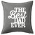 HARD EDGE DESIGN The Best Dad Ever Grey Throw Pillow with Polyester Filling