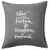 HARD EDGE DESIGN Love Between A Father and Daughter Forever Grey Throw Pillow with Polyester Filling