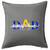 HARD EDGE DESIGN World's Best Dad Hammer Grey Throw Pillow with Polyester Filling