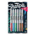 Sharpie Metallic Permanent Markers, Fine Point, Assorted Colors, 6-Count Permanent Marker (2029678)