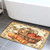 Vintage Fall Pumpkin Bath Rugs, Autumn Thanksgiving Harvest Bath Mats, Retro Autumn Halloween Non Slip Bathroom Rug Accessories Farmhouse Maple Leaves Shower Mat for Kitchen, (17X29)
