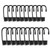 20 Pieces Bungee Hooks Bungee Shock Cords Hooks 1/4 3/8 Inch Wire Coated Black Bungee Cord Hook Bungee Shock Cords Hook for Boating Camping Covers Sunshades and Outdoor Enthusiasts