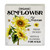 Country Sunflower Wood Box Sign Rustic Organic Sunflower Farm Wooden Box Sign Decorative Sign Block Plaque for Home Desk Table Shelf Decor 5"x 5"