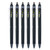 PILOT FriXion Synergy Clicker Retractable & Erasable Gel Ink Pens, 0.5mm Extra Fine Point, Black Ink, 6-pack