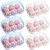 Gandeer 6 Pieces 6 Grid Egg Carton Camping Plastic Egg Container for Refrigerator Egg Storage Box Crisper Egg Protection Box Egg Holder Egg Keeper Portable Egg Carriage for Tray