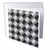 3dRose Black and white abstract geometrical square pattern... - Greeting Cards (gc-373369-5)