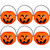 Toyvian 6pcs Halloween Pumpkin Bucket Mini Round Pumpkin Bucket Portable Children Trick or Treat Candy Holder Halloween Plastic Pumpkin Portable Pumpkin Bucket Small Halloween Pumpkin Candy Box