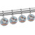 Shower Curtain Hooks, Rust Proof Decorative Shower Curtain Hooks Hangers for Bathroom Curtains, Clothing, Unicorn Cartoon Sky Rainbow