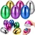 12 Pcs 6 Inch Jumbo Easter Eggs Metallic Plastic Large Easter Eggs Fillable Colorful Easter Eggs, for Easter Basket Stuffers Easter Hunt Party Favors Classroom Prize