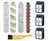 Brush Rolls Filters Replacement Set Compatible with Bissell CrossWave Cordless Max 2554A,2590,2593, and 2596 All in One Wet-Dry Vacuum Cleaner (4 Pack Brush Rolls + 3 Filters)