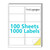 Hoklapaper 2" x 4" Shipping Labels,Printable White Mailing Labels for Laser/Inkjet Printer,Permanent Adhesive Sticker Labels(100 Sheets,1000 Labels)