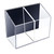 Pansyling Clear Acrylic Magnetic Dry Eraser Marker Holder, Transparent Magnetic Whiteboard Marker Holder Magnetic Acrylic Pen Holder Pencil Cup Holder for School Office Locker Whiteboard Refrigerator