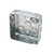 Qlvily 1 Pack 4" Square Electrical Box, 1-1/2'' Deep Metal Electrical Box, 21.0 Cu. in. Capacity, Electrical Junction Box, Galvanized