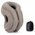 ILEISURELY Inflatable Travel Pillow - Airplane Travel Pillow with Neck and Head Comfortably Support for Sleeping, Suitable for Airplane Cars Buses Trains Office Use?Grey?