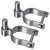 Insaga 304 Stainless Steel Chain Link Fence Male Gate Post Hinge, Heavy Duty Male Post Gate Hinges, 2 Pack Chain Link Post Gate Hinge fit 1-7/8'' Outer Diameter Post/Pipe, Bolt/Nut Included