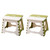 Veemoon 2pcs Folding stools for Adults Portable Folding Step stools for Adults Folding Foot Stool Simple Folding Stool Practical Folding Stool Home Foldable Stool Footstool Folding Chairs