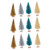 BESTOYARD 12Pcs Mini Christmas Tree Small sisal Tree Mantel Decor Frost Tree Miniature miniture Decoration Tabletop Decor Christmas Decor Christmas Tree Ornament Tabletop Trees Sisal Trees