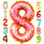 KatchOn, Giant Number 8 Balloon Donut - 40 Inch | 8 Donut Balloon for 8th Donut Party Decorations | Candy 8 Balloons for Birthday Girl | Donut 8 Balloon Number for Donut Birthday Party Decorations