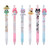G-Ahora 6 Pcs Anime Kitty Gel Pen Cartoon Black Ink 0.5mm Ballpoint Pens School Supplies for Girls (A,with 10 pen refills)