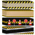 Kosiz 60 Pcs Under Construction Straight Border Trim Under Construction Border Borders for Black Board Trim Classroom Decor School Decoration Border for School Classroom Bulletin Wall Decoration