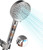 Cobbe Filtered Shower Head with Handheld, High Pressure 6 Spray Mode Showerhead with Filters, Water Softener Filters Beads for Hard Water - Remove Chlorine - Reduces Dry Itchy Skin, Chrome
