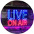 AdvpPro 2C On Air Live Recording Studio Video Room Dual Color LED Neon Sign Blue & Red 12" x 8.5" st6s32-i3064-br