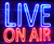 AdvpPro 2C On Air Live Recording Studio Video Room Dual Color LED Neon Sign Blue & Red 12" x 8.5" st6s32-i3064-br
