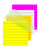 ABINLIN Lined Transparent Sticky Notes Pastel 200 Sheets, Clear Sticky Notes 3 x 3 Inch, Translucent Sticky Notes, Waterproof See Through Sticky Notes