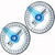LSTCPGLAI 2 Pcs Plastic Protractor Pircle Drawing Tool 360-Degree Protractor for Angle Measurement Student Math Clear Circle Protractor