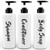 AUMIO 16.9oz Shampoo and Conditioner Dispenser Set of 3-Printed Shower Soap Dispenser Plastic Shampoo Bottles Refillable with Pump - Shampoo Conditioner Body Wash Dispenser for Bathroom Shower Wall