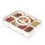 Divided Serving Tray with Lid and Handle, Snack Tray with Lid, Veggie Tray Fruit Tray, Snackle Box Charcuterie Container, Plastic Food Storage Organizer for Snack, Fruits, Veggie, Candy, Nut, Picnic